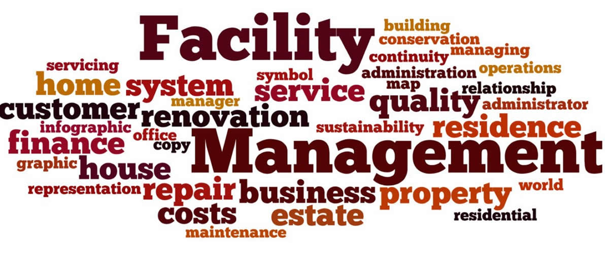 Sopa de letrinhas do facility management